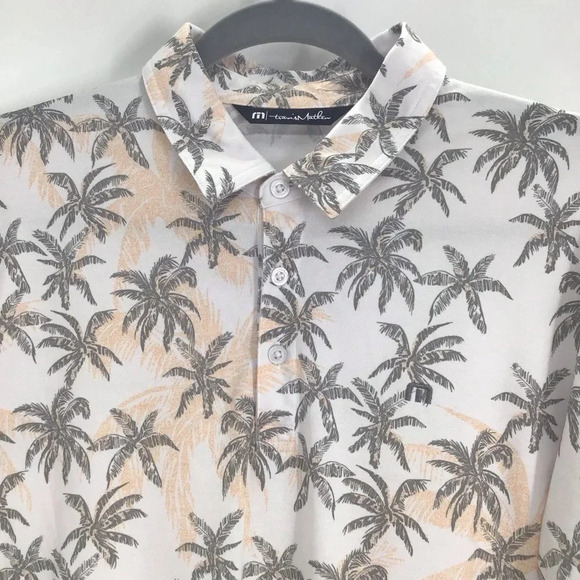 Travis Mathew’s Men’s Palm Print Golf Sport Short Sleeve Polo Size M - Picture 3 of 7